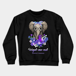 alzheimers warrior unbreakable Crewneck Sweatshirt